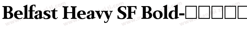 Belfast Heavy SF Bold字体转换